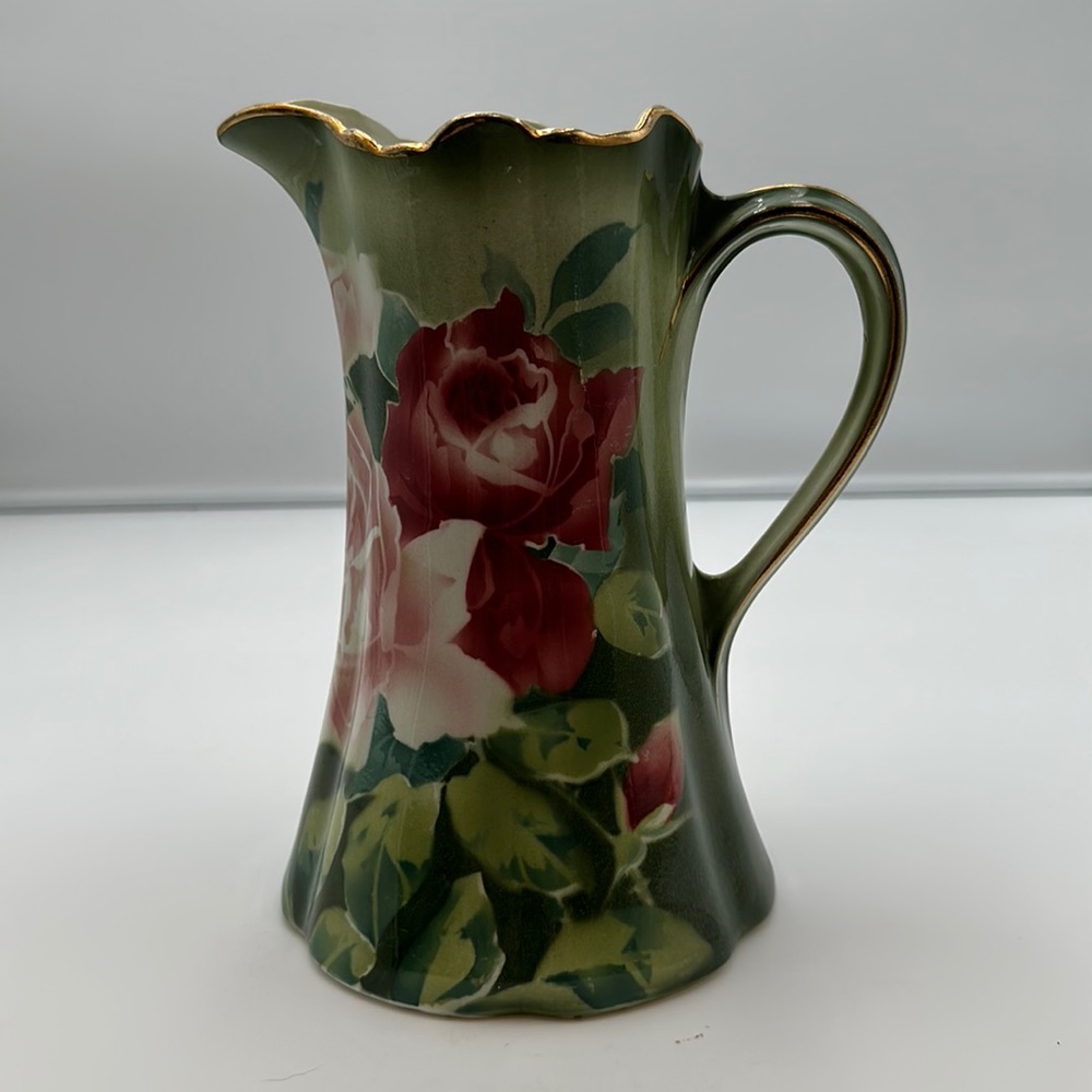 Antique Keller and Guerin Lunville French Porcelain Pitcher